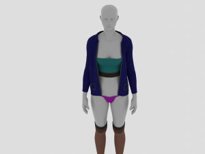 Womens Dress - Female Outfit Clothes 3D Модель