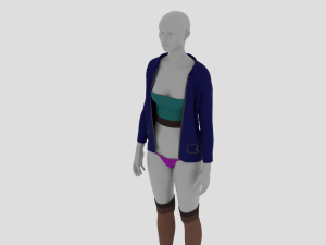 Womens Dress - Female Outfit Clothes 3D Модель