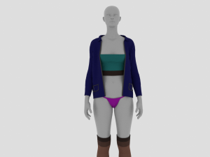Womens Dress - Female Outfit Clothes 3D Модель
