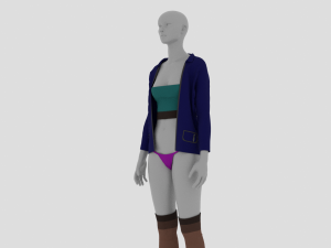Womens Dress - Female Outfit Clothes 3D Модель