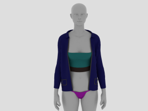 Womens Dress - Female Outfit Clothes 3D Модель