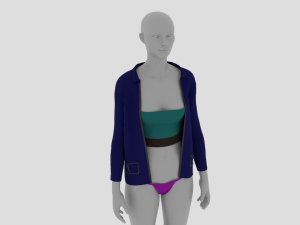 Womens Dress - Female Outfit Clothes 3D Модель