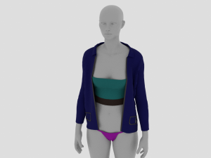 Womens Dress - Female Outfit Clothes 3D Модель