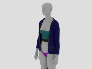 Womens Dress - Female Outfit Clothes 3D Модель