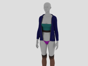 Womens Dress - Female Outfit Clothes 3D Модель