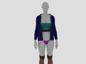 Womens Dress - Female Outfit Clothes 3D Модель