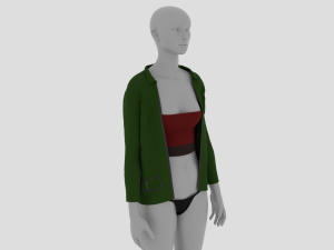 Womens Dress - Female Outfit Clothes Model 3D