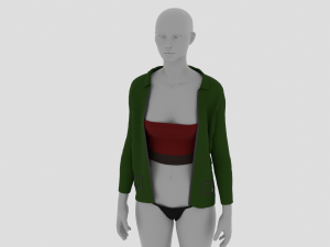 Womens Dress - Female Outfit Clothes Model 3D