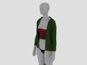 Womens Dress - Female Outfit Clothes Model 3D