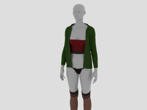 Womens Dress - Female Outfit Clothes Model 3D