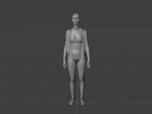 Womens Dress - Female Outfit Clothes Model 3D