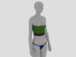 Womens Dress - Female Outfit Clothes 3D 모델