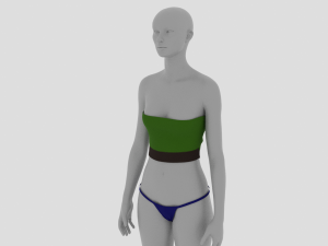 Womens Dress - Female Outfit Clothes 3D 모델