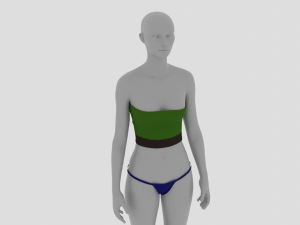 Womens Dress - Female Outfit Clothes 3D 모델