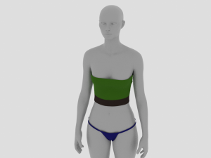 Womens Dress - Female Outfit Clothes 3D 모델