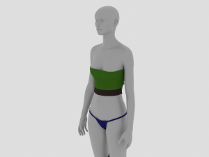 Womens Dress - Female Outfit Clothes 3D 모델