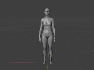 Womens Dress - Female Outfit Clothes 3D 모델