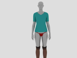 Жіноча сукня - жіночий одяг 3D Модель