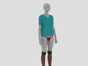 Womens Dress - Female Outfit Clothes 3D Model