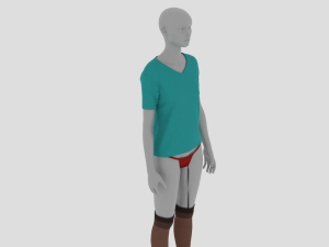 Womens Dress - Female Outfit Clothes 3D Model