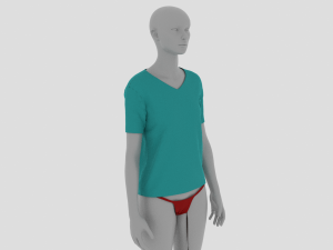Womens Dress - Female Outfit Clothes 3D Model