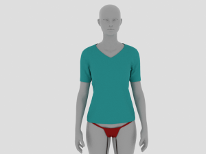 Womens Dress - Female Outfit Clothes 3D Model