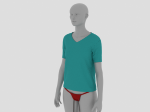 Womens Dress - Female Outfit Clothes 3D Model
