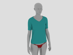 Womens Dress - Female Outfit Clothes 3D Model