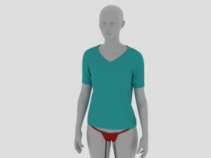 Womens Dress - Female Outfit Clothes 3D Model