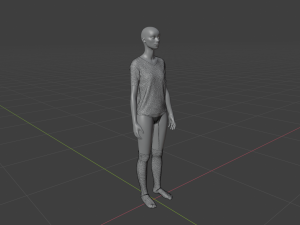 Womens Dress - Female Outfit Clothes 3D Model