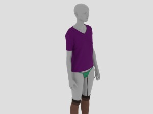 Womens Dress - Female Outfit Clothes 3D Model