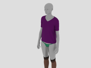 Womens Dress - Female Outfit Clothes 3D Model