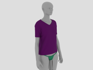 Womens Dress - Female Outfit Clothes 3D Model