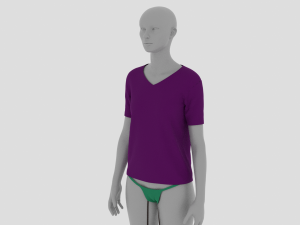 Womens Dress - Female Outfit Clothes 3D Model