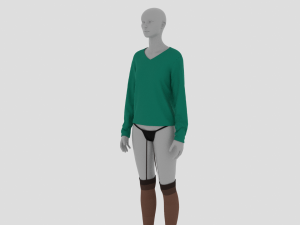 Womens Dress - Female Outfit Clothes Model 3D