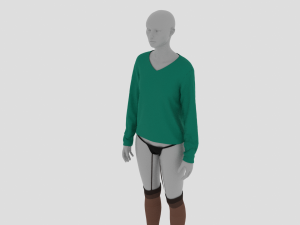 Womens Dress - Female Outfit Clothes Model 3D