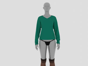 Womens Dress - Female Outfit Clothes Model 3D