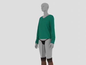 Womens Dress - Female Outfit Clothes Model 3D