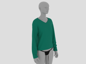 Womens Dress - Female Outfit Clothes 3D Model