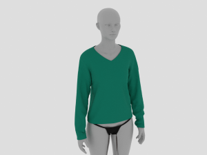 Womens Dress - Female Outfit Clothes Model 3D