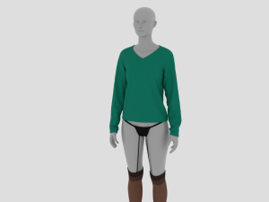Womens Dress - Female Outfit Clothes Model 3D