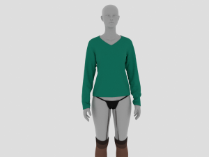 Womens Dress - Female Outfit Clothes Model 3D