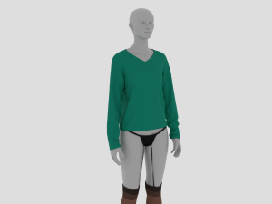 Womens Dress - Female Outfit Clothes Model 3D