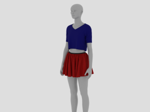 Womens Dress - Female Outfit Clothes 3D 모델