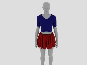 Womens Dress - Female Outfit Clothes 3D 모델