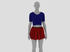 Womens Dress - Female Outfit Clothes 3D 모델