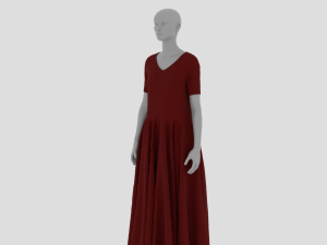 Womens Dress - Female Outfit Clothes 3D मॉडल