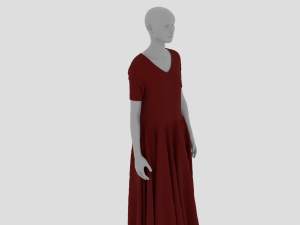 Womens Dress - Female Outfit Clothes 3D मॉडल
