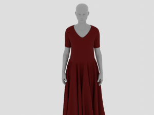 Womens Dress - Female Outfit Clothes 3D मॉडल
