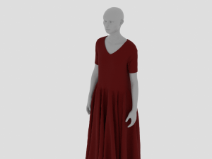Womens Dress - Female Outfit Clothes 3D मॉडल